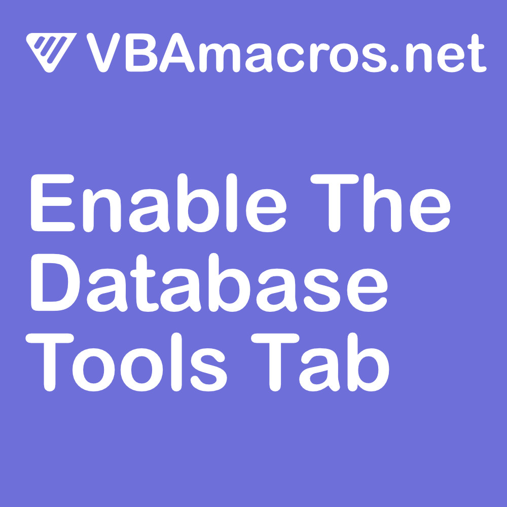 access-enable-the-database-tools-tab