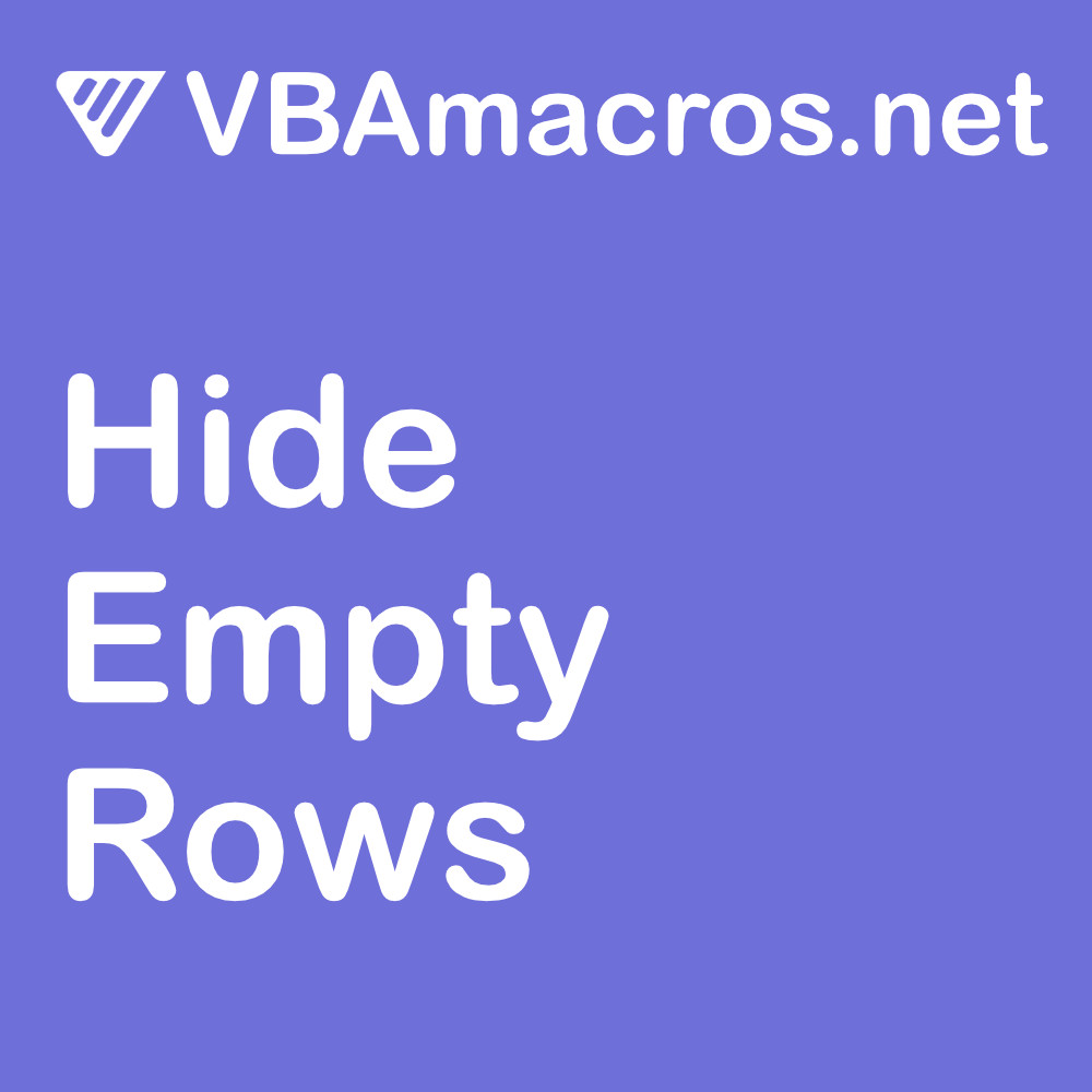 Excel Hide Empty Rows Automatically